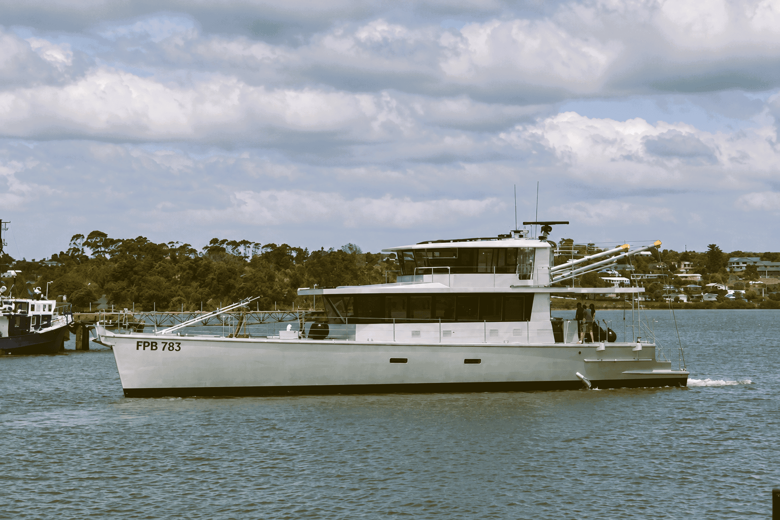 FPB 783 Ugly Betty on the water during launch day.